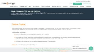 
                            3. Single Sign On(SSO) solution for Solium Capital - miniOrange - Solium Capital Portal