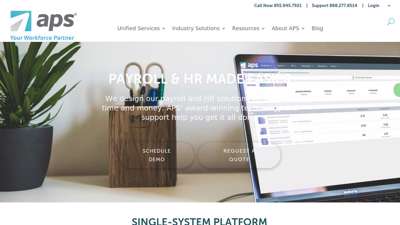 Single-System Payroll and Core HR Technology  APS Payroll