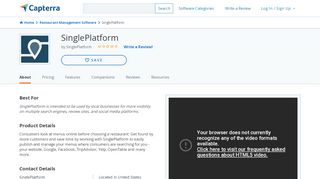 
                            5. SinglePlatform Reviews and Pricing - 2020 - Capterra - Singleplatform Com Portal