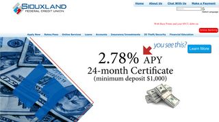 
                            2. Siouxland FCU - Home Page - Siouxland Federal Credit Union Portal