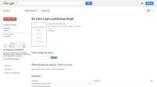 
                            7. Sir John Login and Duleep Singh - Avail Beauty Login