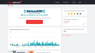 
SiriusXM down? Current problems and outages | Downdetector  
