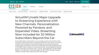
SiriusXM Unveils Major Upgrade to Streaming Experience ...  
