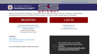 
                            4. SIS Gateway - The School District of Palm Beach County - Edline Parent Sign In