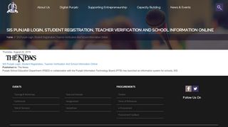 SIS Punjab Login, Student Registration, Teacher Verification ... - Sis Punjab Portal