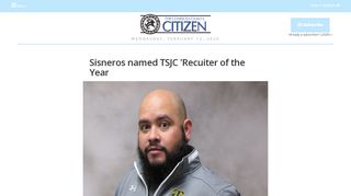 
Sisneros named TSJC 'Recuiter of ... - Conejos County Citizen  
