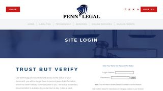 
                            7. Site Login | Penn Legal Process | Process Service Memphis, TN - Jssi Portal