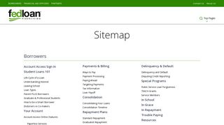 
                            4. Site Map - MyFedLoan - Fedloan Servicing Account Portal