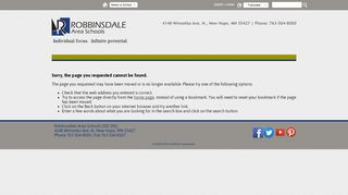 Site Map - Robbinsdale Area Schools - Rdale Parent Portal
