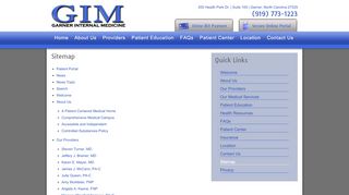 
                            8. Sitemap - Garner Internal Medicine - Garner Internal Medicine Patient Portal