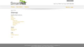 Sitemap - SmartFax