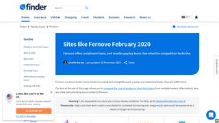 
                            4. Sites like Fernovo | Find loans similar to Fernovo - Finder.com - Fernovo Login