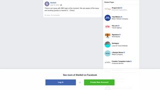 
                            9. SiteSell - There is an issue with SBI! login at the... | Facebook - Solo Build It Portal