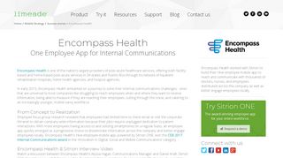 
                            8. Sitrion ONE Success Stories | Case Studies | HealthSouth - Encompass Employee Email Portal