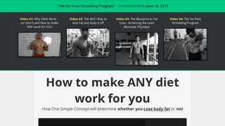 
                            5. Six Pack Shredding Workshop - Free Fat Loss Workshop - Six Pack Shredding Login