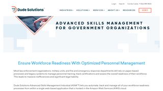 Skills Management for Government ASMi | Dude Solutions - Advanced Skills Management Portal