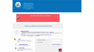 
                            3. Skoolboard - Madonna University Portal