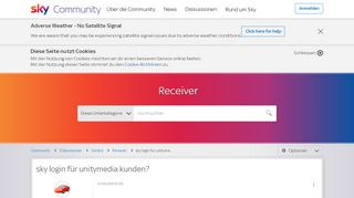 
sky login für unitymedia kunden? - Sky Community  
