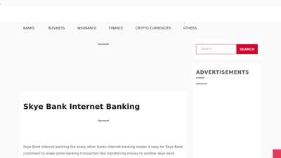 
                            1. Skye Bank Internet Banking