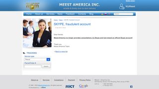 
                            15. SKYPE, fraudulent account » Meest America Inc. Delivery of ... - Meest America Portal