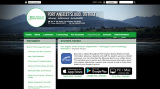 
Skyward Access - Port Angeles School District

