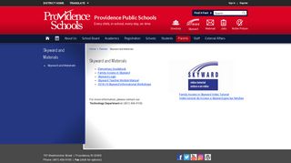 
Skyward and Materials - Providence Public Schools
