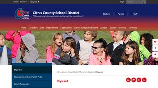 
                            2. Skyward - Citrus County School District - Citrus County Skyward Portal