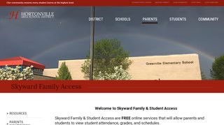 
Skyward Family Access - Hortonville Area School District
