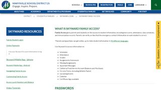 
                            5. Skyward Family Access - Marysville - Marysville School District - Msd 38 Employee Portal