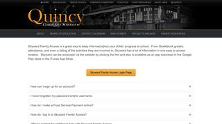 
                            8. Skyward Family Access – Quincy Community Schools - Quincy Public Schools Email Login