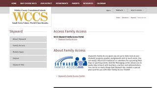 
                            6. Skyward / Family Access - Skyward Student Portal Wcs