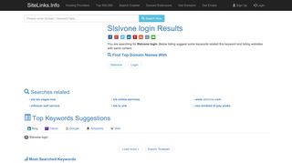 
Slslvone login Results For Websites Listing - SiteLinks.Info
