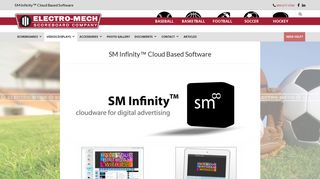 
                            3. SM Infinity™ Cloud Based Software - Electro-Mech Scoreboard - Sminfinity Login