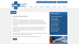 
                            2. SMA - Springfield Medical Associates | Join our Patient Portal - Provider Portal Enfield
