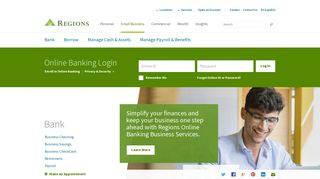 Small Business Banking  Regions