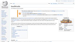 
                            5. SmallWorlds - Wikipedia - Smallworlds Portal Home Page
