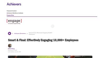 Smart & Final: Effectively Engaging 10,000+ Employees ...