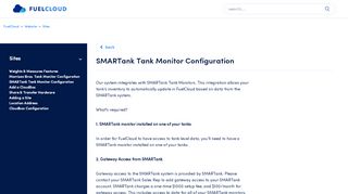 SMARTank Tank Monitor Configuration – FuelCloud - Smartank Portal