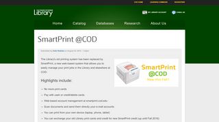 SmartPrint @COD | College of DuPage Library - College Of Dupage Portal