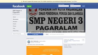 
                            6. SMP Negeri 3 Pagaralam Public Group | Facebook - Smp Indosatm2 Portal