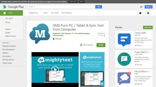 
                            3. SMS from PC / Tablet & Sync Text from Computer - Apps on ... - Mightytext Net Portal