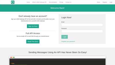 
                            1. SMS Gateway - Android - Login