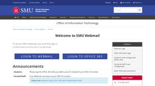 
SMU Webmail - SMU
