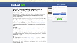 
                            4. SMUDE Student Services (MYZONE, EduNxt, Mobile App ... - Smu Distance Education Portal