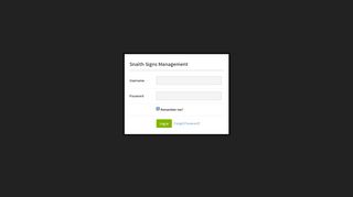 
                            1. Snaith Signs Management - Login - Snaith Signs Portal