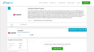 
                            6. Snapdeal Affiliate Program with Payout 14.4% - Cuelinks - Affiliate Snapdeal Com Portal