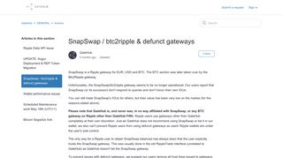 
                            1. SnapSwap / btc2ripple & defunct gateways – GateHub Support - Snapswap Portal