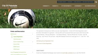 
                            1. Soccer Registration - City Of Pataskala - Pataskala Soccer Sign Up
