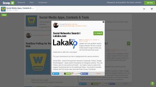 
                            7. Social Networks Search | Lakako.com | Social Me... - Scoop.it - Lakako Sign Up