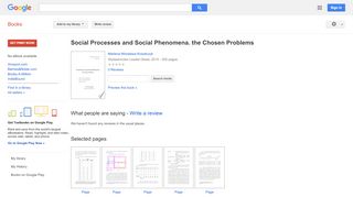 
                            8. Social Processes and Social Phenomena. the Chosen Problems - Http Nasza Klasa Pl Portal